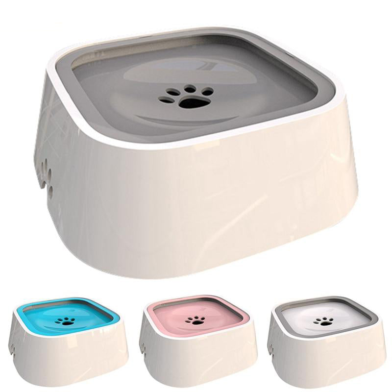 1.5L Pet Dog Cat Bowls Floating Not Wetting Mouth Spill Drinking Water Feeder