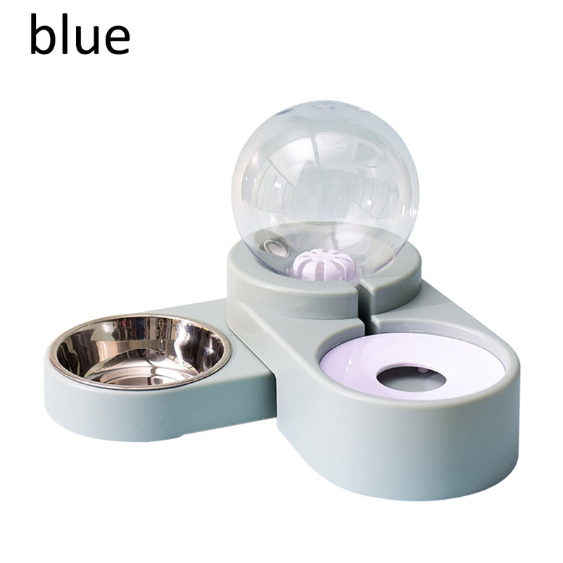 Petgoo 2 in 1 Automatic Gravity Water Bowl & Food Bowl Set for Dog