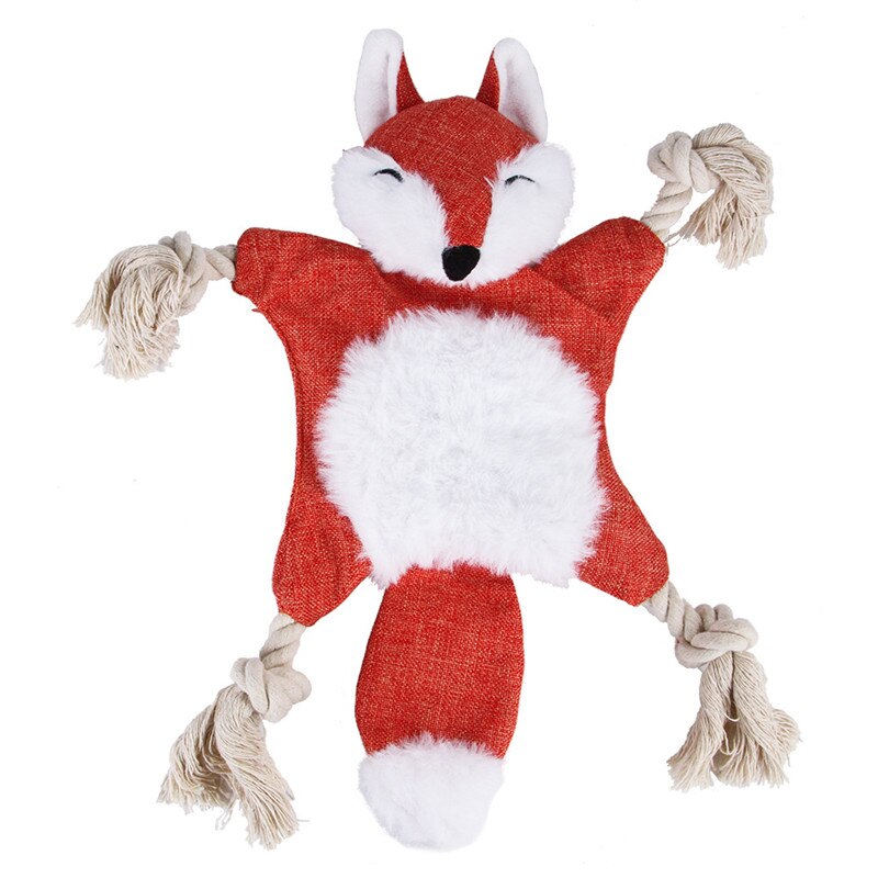 Petgoo Fox Squirrel Bear Squeak Toy For Dog