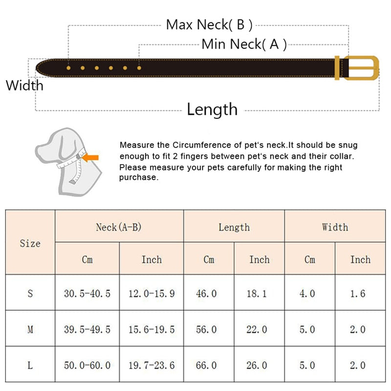 Petgoo Dog Collar Reflective,Adjustable Length,2" Width Soft Lining Padded for Heavy Duty Dog