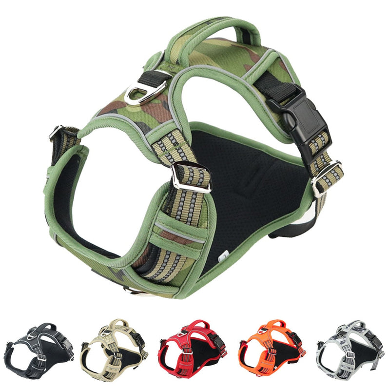 Petgoo 3M Polyester Reflective Front Clip Dog Harness