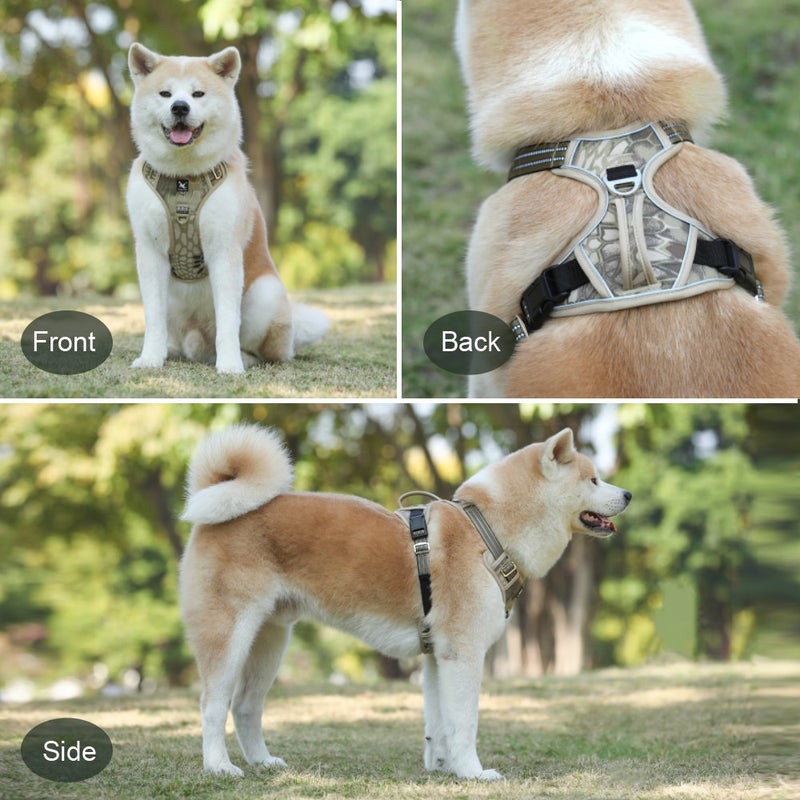 Petgoo 3M Polyester Reflective Front Clip Dog Harness