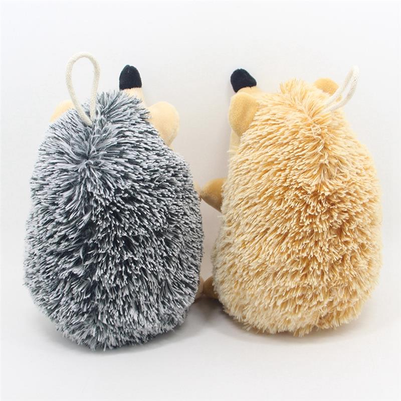 Petgoo Plush Squeaking Hedgehog Dog Toy