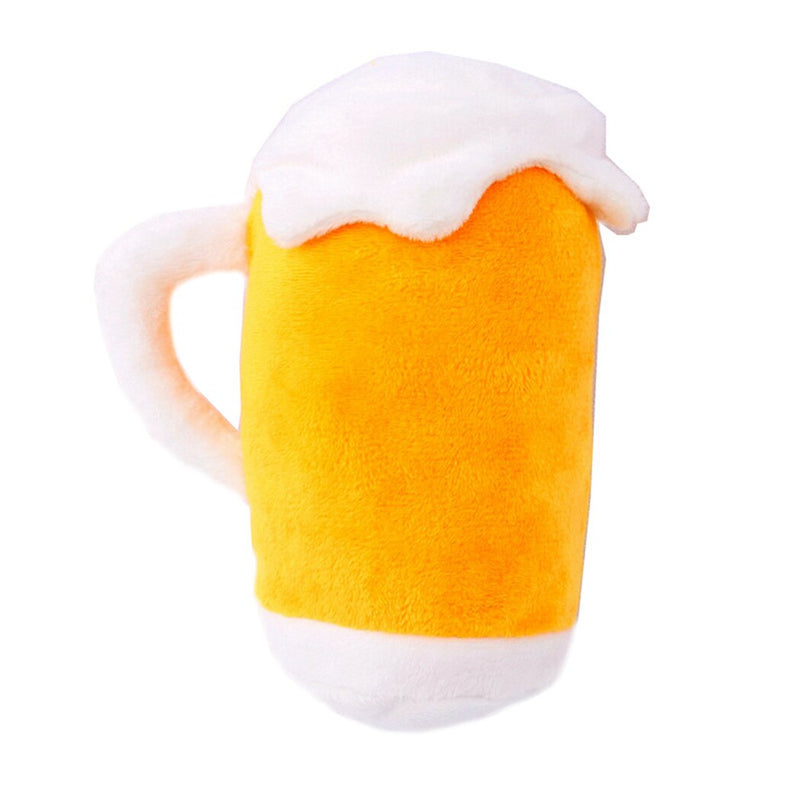 Cute Pet Plush Toy Creative Beer Bottle Cup Pet Squeaky Pet Funny Toys