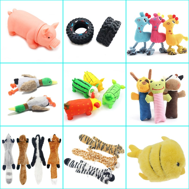 Colorful Screaming Rubber Pig Pet Teasing Squeak Squeaker Chew Toy for Dogs