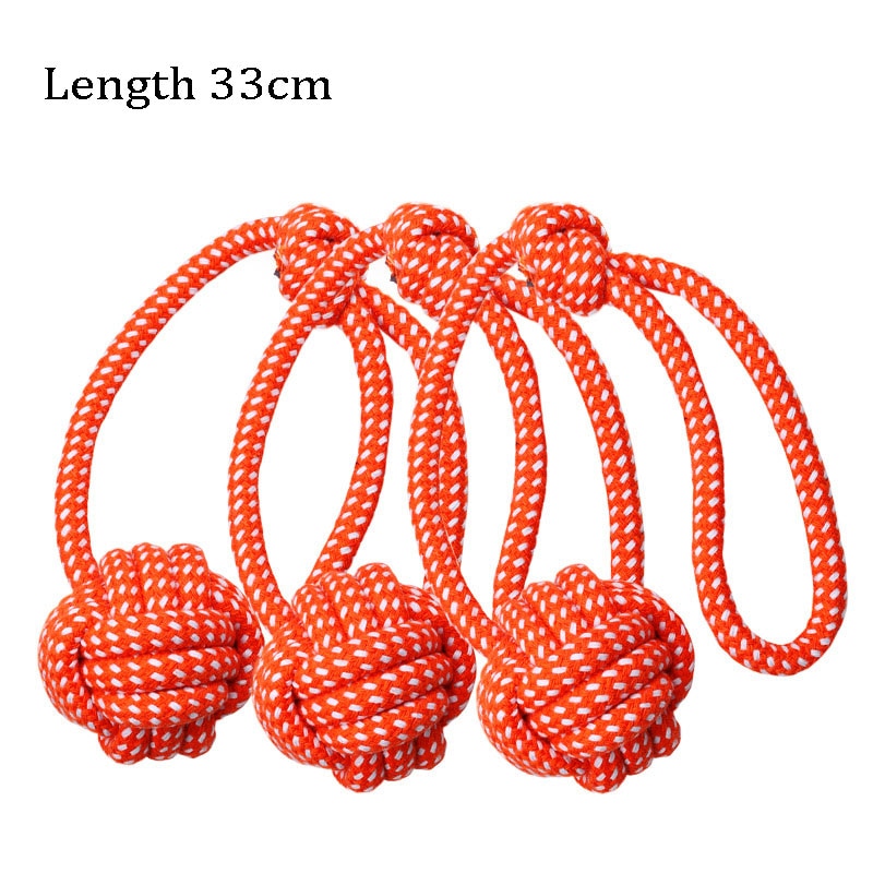 Pet Dog Chew Toys for Small Dogs Cleaning Teeth Rope Knot Ball Toy Playing Animals