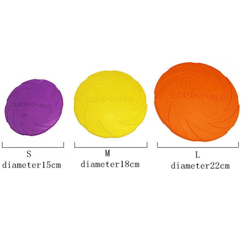 Silicone Flying Saucer Dog Cat Toy Game Discs Resistant Chew Training Toys Supplies