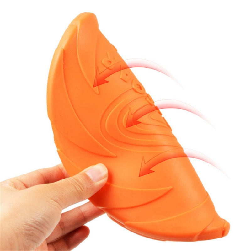 Silicone Flying Saucer Dog Cat Toy Game Discs Resistant Chew Training Toys Supplies