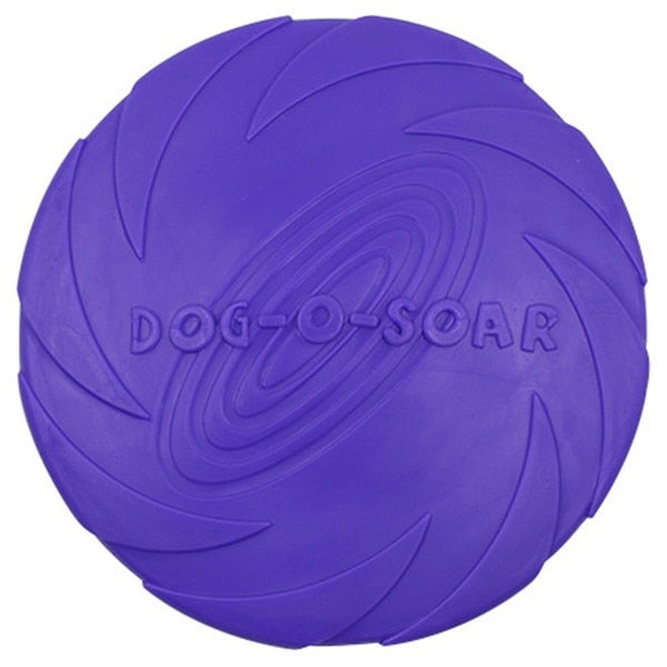 Silicone Flying Saucer Dog Cat Toy Game Discs Resistant Chew Training Toys Supplies