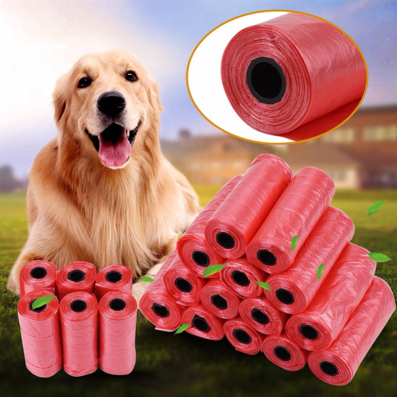 20 40 Rolls Dog Cat Poop Bag Trash Garbage Bags Pets Cleaning Supplies