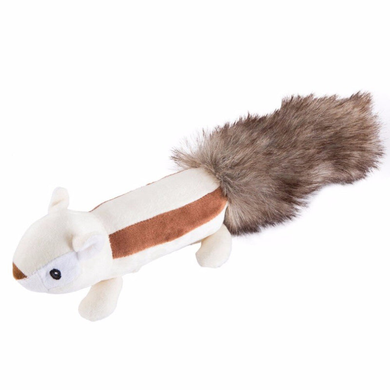 Squirrel Plush Stuffed Pet Toy For Dog Cat  Interactive Plush Toys