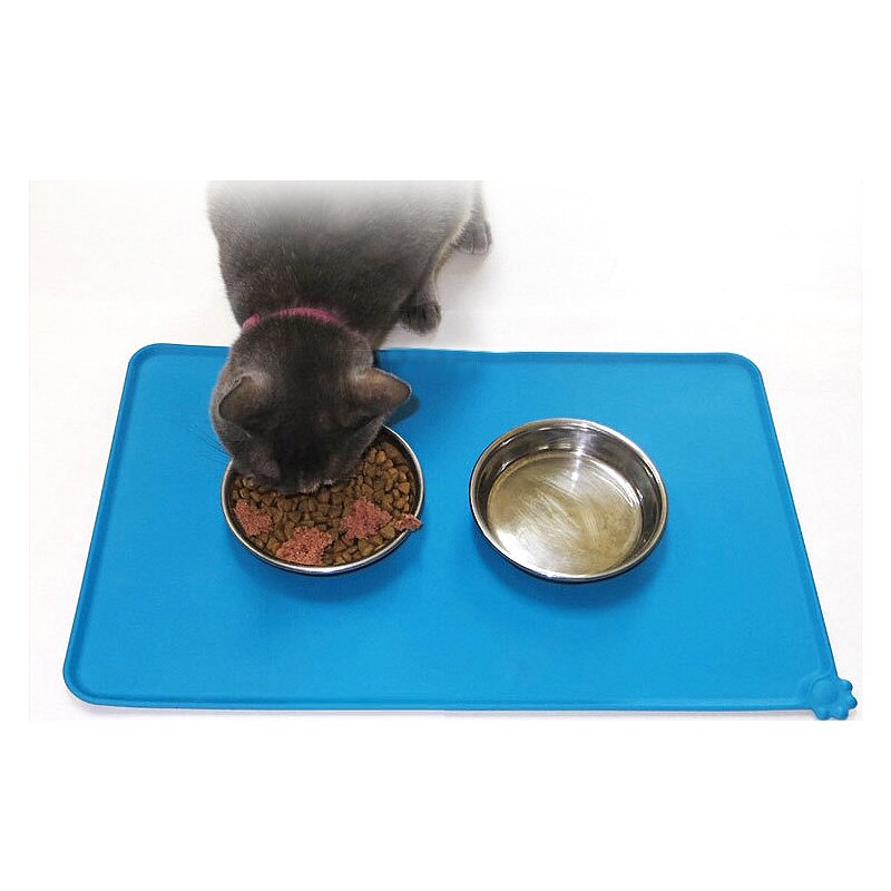 Waterproof Pet Mat For Dog Cat Silicone Food Pad Drinking Mat Easy Washing