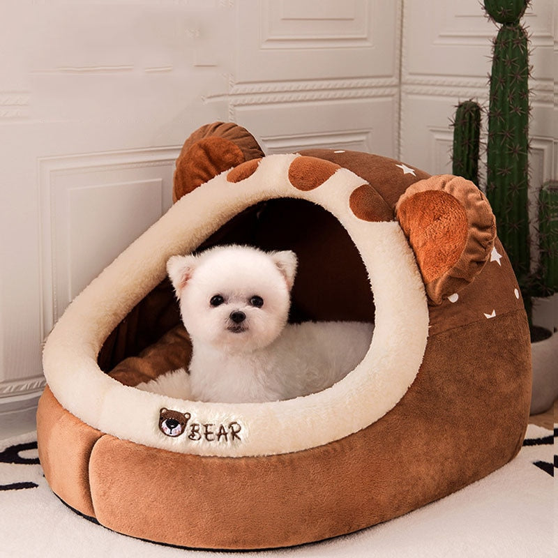 Petgoo Pet House Kennel Mat For Dogs Animals Cat Kitten Nest Foldable Teddy Chihuahua Bed