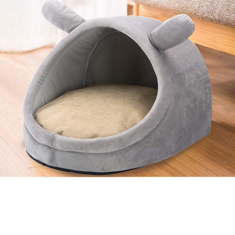 Petgoo Pet House Kennel Mat For Dogs Animals Cat Kitten Nest Foldable Teddy Chihuahua Bed