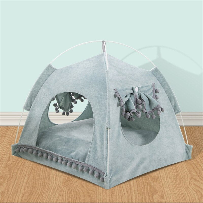 Petgoo Summer Dog Breathable Pet Puppy House Comfortable Removable Bed Cave