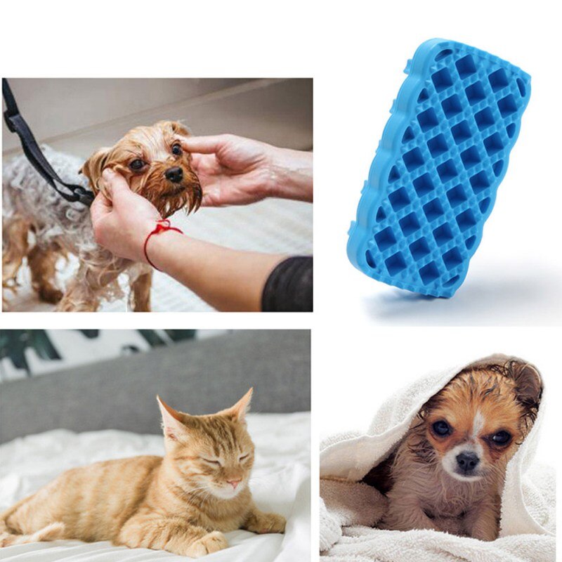 3 In 1 Pet Massage Clean Hair Brush Wool Cleaner Dog Cat Bath Comb