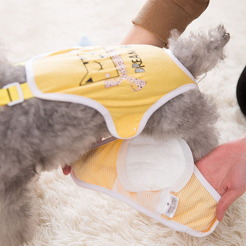 30pcs Dog Diaper Breathable Pet Diaper Pads Male Dog Suspenders