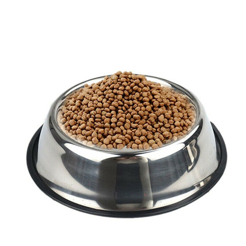 Dog Cat Bowls Stainless Steel Travel Footprint Feeder Water Bowl