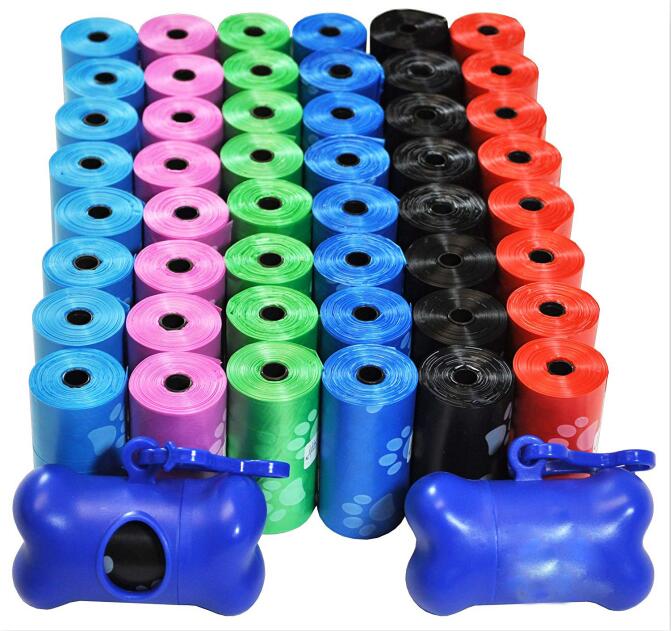 50Rolls Dog Poop Bags Pet Waste Garbage Biodegradable Dogs Cleaning Tools