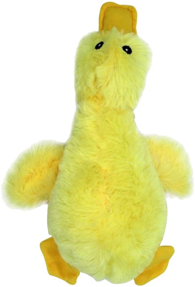 Pet Plush Squeaky Dog Toy Cute Duck Interactive Filler Chew Toys for Dogs Yellow