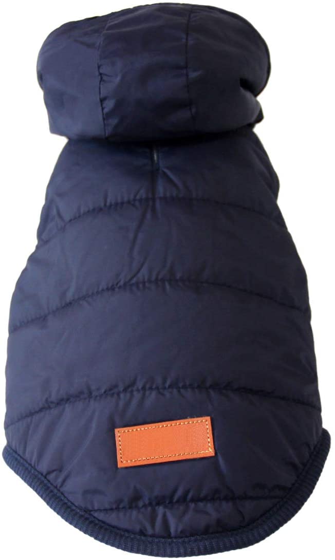 Fleece and Cotton Lining Extra Warm Dog Hoodie in Winter,Small Dog Jacket Puppy Coats with Hooded