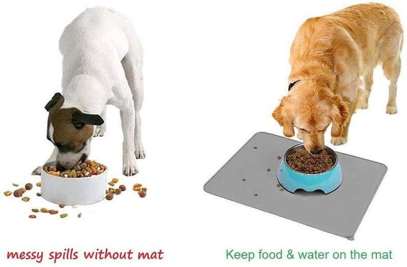 Dog Cat Bowl Mat Non-Stick Food Pad Water Cushion Waterproof