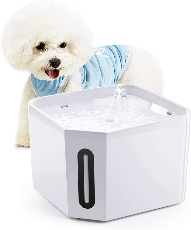 Pet Fountain, 84oz/2.5L Automatic Cat Water Fountain Ultra Quiet Dog Water Dispenser for Cats, Dogs, Small Pets