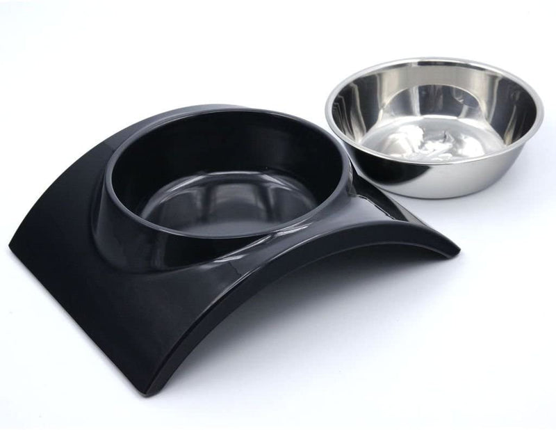 Dog Cat Bowl Double Stainless Steel Double Bowl for Food and Water Feeder