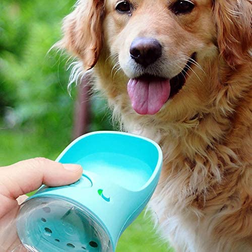 Dog Water Bottle, Leak Proof Portable Puppy Water Dispenser with Drinking Feeder for Pets Outdoor Walking, Hiking, Travel, Food Grade Plastic