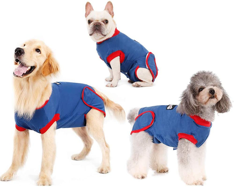 Recovery Suit for Dogs Cats After Surgery, Recovery Shirt for Male Female Dog Abdominal Wounds Bandages Cone E-Collar Alternative, Anti-Licking Pet Surgical Recovery Snuggly Suit, Soft Fabric Onesie