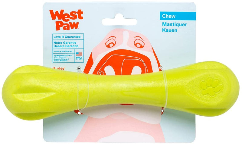 WEST PAW Zogoflex Hurley Dog Bone Chew Toy – Floatable Pet Toys for Aggressive Chewers, Catch, Fetch – Bright-Colored Bones for Dogs – Recyclable, Dishwasher-Safe, Non-Toxic, Made in USA