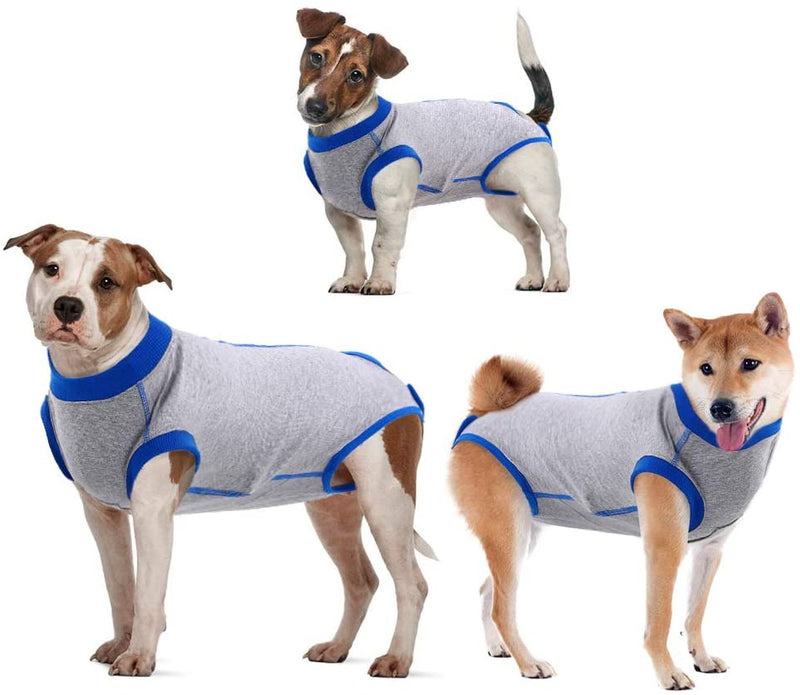 Recovery Suit for Dogs Cats After Surgery, Recovery Shirt for Male Female Dog Abdominal Wounds Bandages Cone E-Collar Alternative, Anti-Licking Pet Surgical Recovery Snuggly Suit, Soft Fabric Onesie