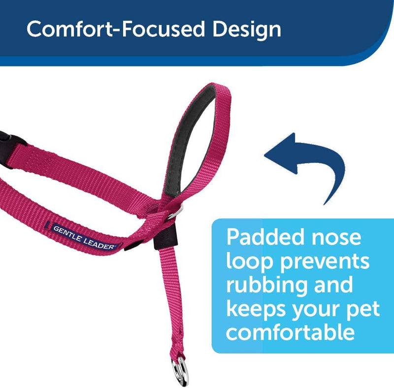 Gentle Leader Headcollar, No-Pull Dog Collar – Perfect for Leash & Harness Training – Stops Pets from Pulling and Choking on Walks – Works with Small, Medium and Large Dogs