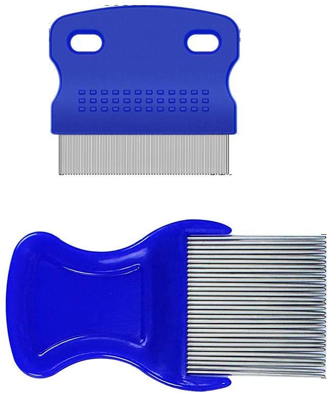 weback Flea Comb for Dogs, Lice Combs,Tick Comb, Cat flea Combs with Durable Teeth for Removing Tear Stains, Fleas, Dandruff, Lice