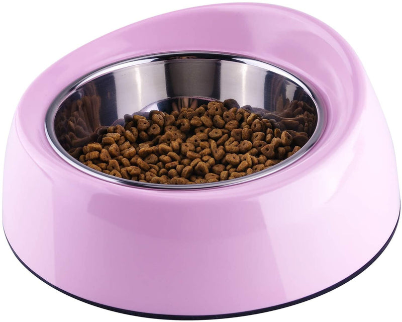 Dog Cat Bowls Melamine Stand Stainless Steel Pet Bowls for Small Medium Large Dogs and Cats