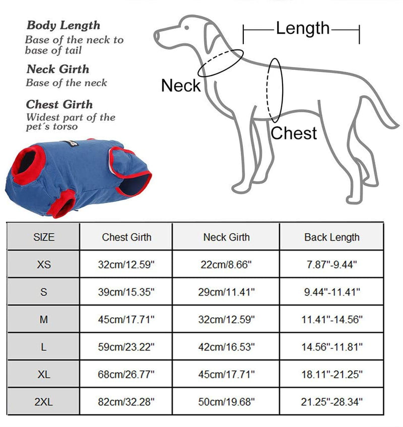 Recovery Suit for Dogs Cats After Surgery, Recovery Shirt for Male Female Dog Abdominal Wounds Bandages Cone E-Collar Alternative, Anti-Licking Pet Surgical Recovery Snuggly Suit, Soft Fabric Onesie