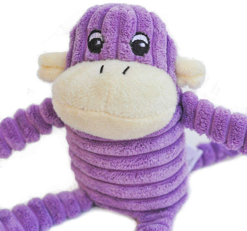 Spencer The Crinkle Monkey Dog Toy, Squeaker and Crinkle Plush Toy