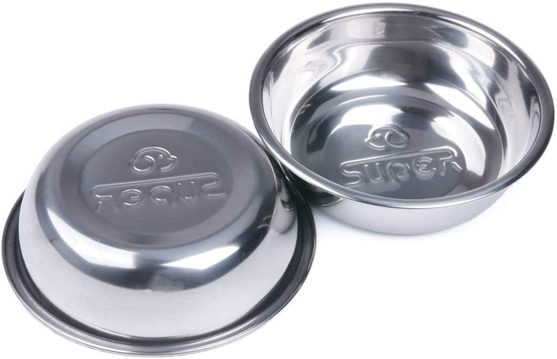 Dog Cat Bowls Melamine Stand Stainless Steel Pet Bowls for Small Medium Large Dogs and Cats