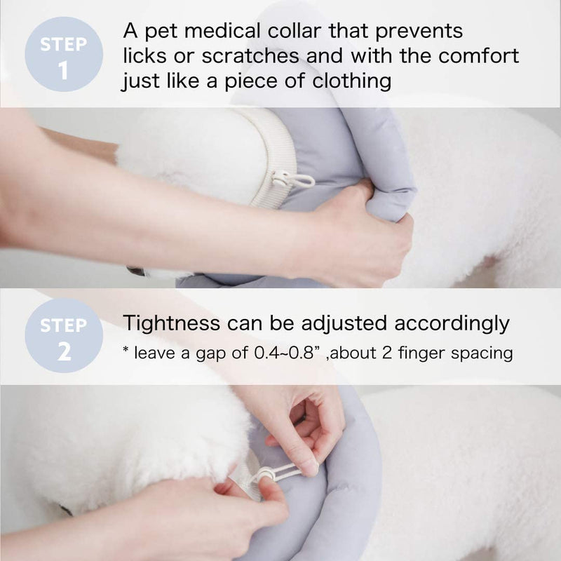 Dog Comfy Cone, Soft Recovery Collar After Surgery, Waterproof Pet Cone for Dogs and Cats