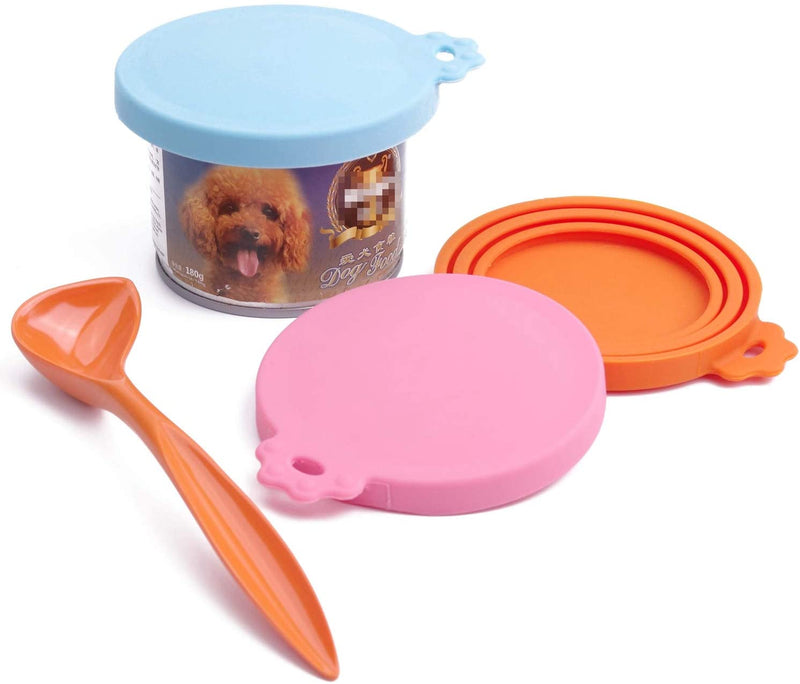 Pet Food Can Spoon,Long Handle and Special Curved Design,for Dog and Cat Can