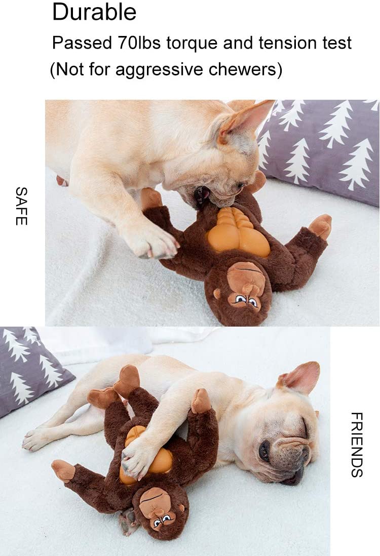 Dog Chew Toys for Medium/Large Dogs,Durable Plush Stuffed Squeaky Dog Toys,12 Inches