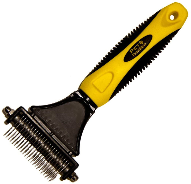 Pet Republique Dog Dematting Tool – Matt Splitters for Dogs, Cats, Rabbits, Long Haired Breed Pets – Effective Pet Dematting, Mat Remover, De-Matting Comb, or Dematter