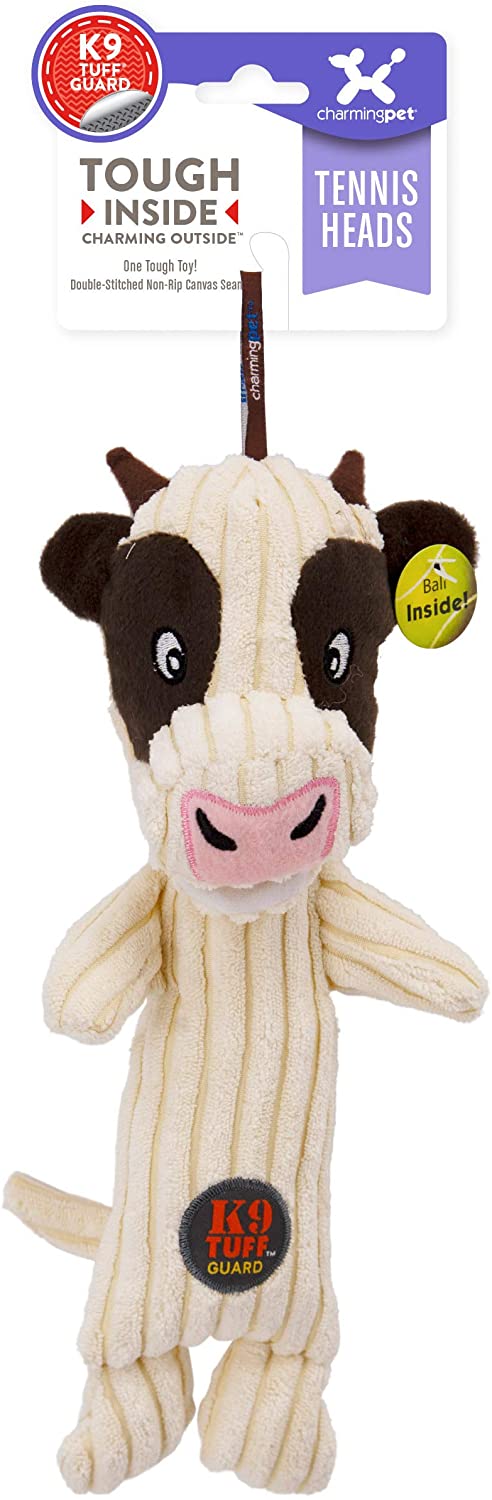 Pet Squeakin’ Squiggles Monkey Dog Toy - Tough and Durable Corduroy Plush Squeaky Toy for Dogs