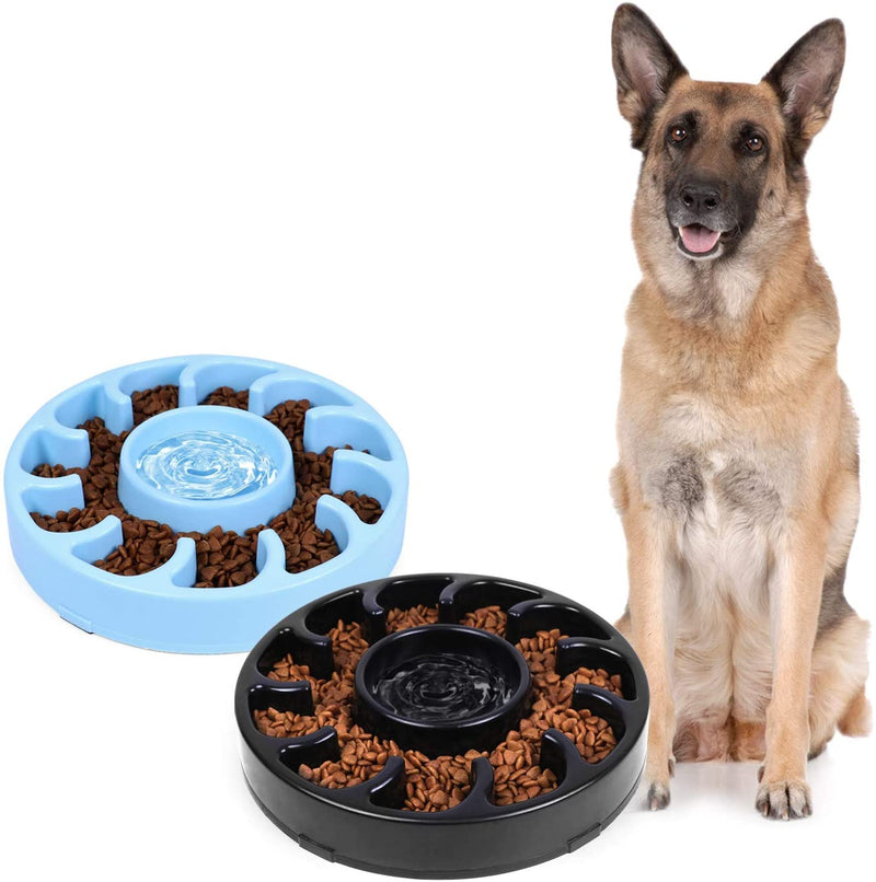 Dog Bowl for Large Dogs,Anti-Gulping Dog Slow Feeder Stop Bloat,Slow Eating Big Pet Bowl