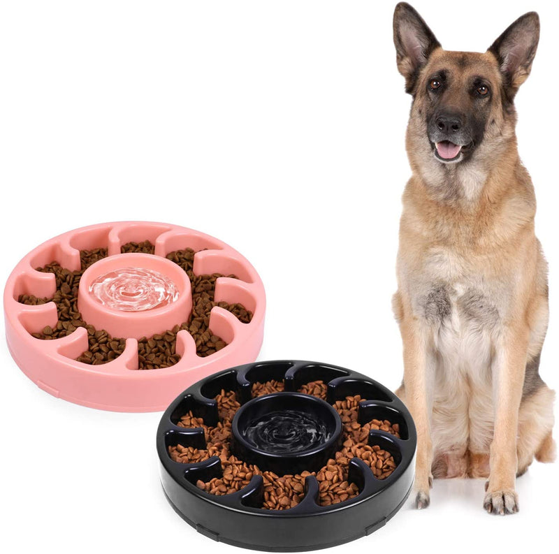 Dog Bowl for Large Dogs,Anti-Gulping Dog Slow Feeder Stop Bloat,Slow Eating Big Pet Bowl