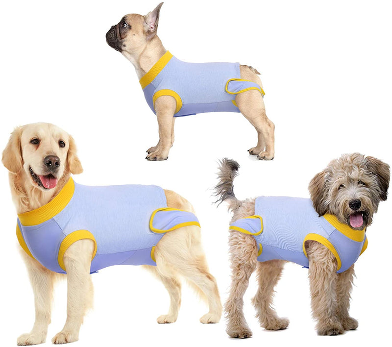 Recovery Suit for Dogs Cats After Surgery, Recovery Shirt for Male Female Dog Abdominal Wounds Bandages Cone E-Collar Alternative, Anti-Licking Pet Surgical Recovery Snuggly Suit, Soft Fabric Onesie