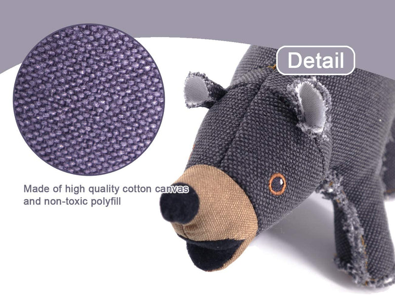 Pet Dog Plush Toy Squeaky Toys, Stuffed Cotton Canvas Dog Toy for Large Medium Small Breed, Cute Interactive Dog Toy with Squeakers