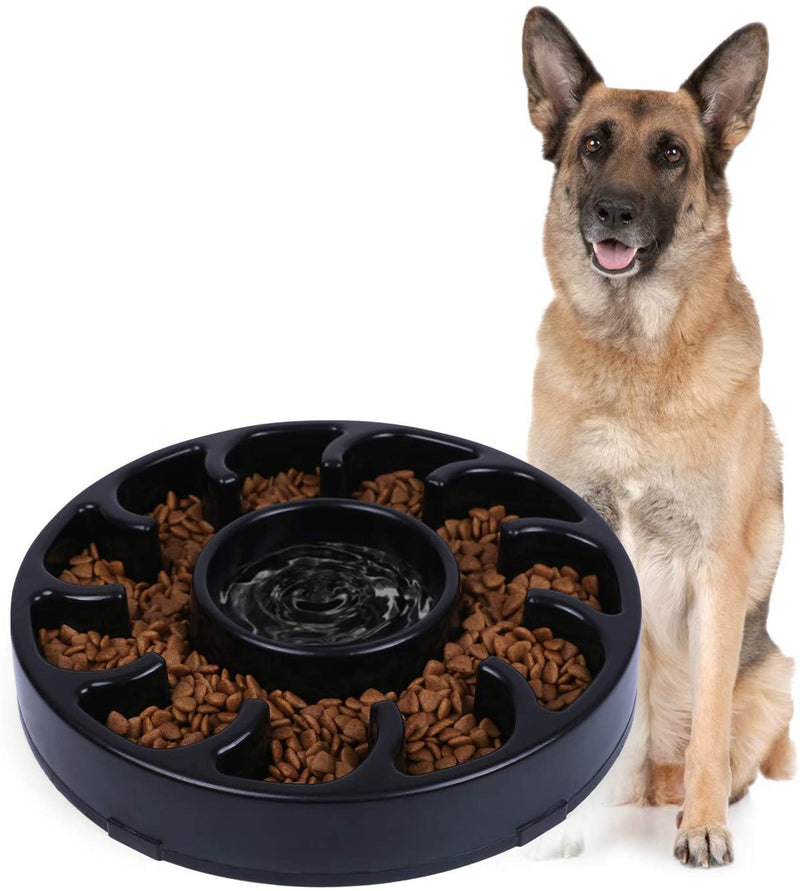 Dog Bowl for Large Dogs,Anti-Gulping Dog Slow Feeder Stop Bloat,Slow Eating Big Pet Bowl