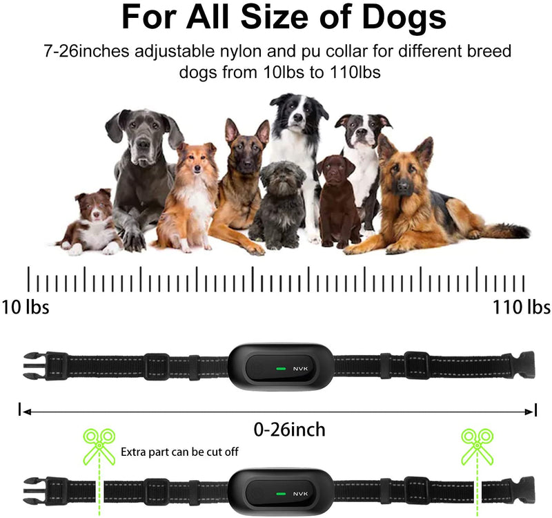 Dog Training Collar - Rechargeable Shock Collars for Dogs with Remote, 3 Training Modes, Beep, Vibration and Shock, 100% Waterproof Collar, 1600Ft Remote Range, 0~99 Shock Levels Dog Training Set