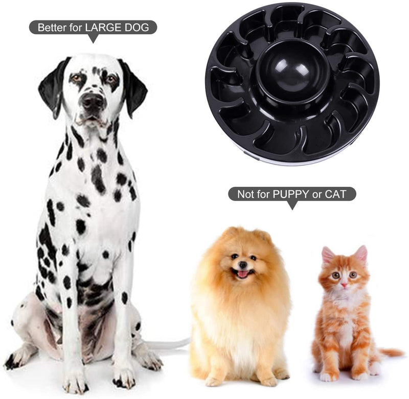 Dog Bowl for Large Dogs,Anti-Gulping Dog Slow Feeder Stop Bloat,Slow Eating Big Pet Bowl